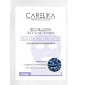 CARELIKA BIOCELLULOSE FACE&NECK MASK WITH BLUEBERRY
