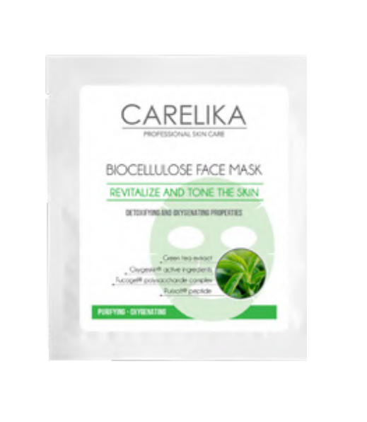 CARELIKA BIOCELLULOSE FACE MASK PURIFING AND ENRICHES WITH OXYGEN